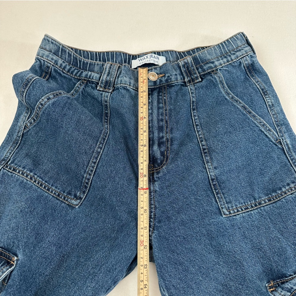 Wax Jeans Wide Leg Cargo Jeans Y2K Street Style Retro Inspired Womens Size L - Picture 7 of 13